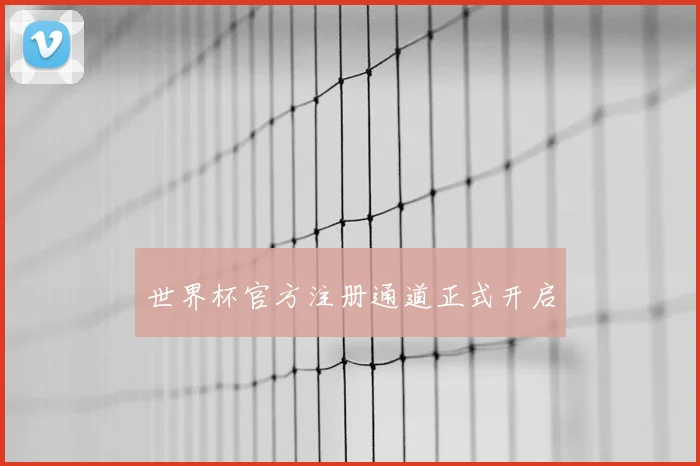 世界杯官方注册通道正式开启